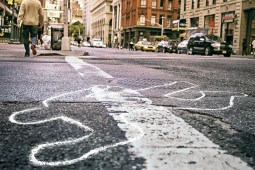 Chalk outline - person