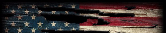 Tattered flag header